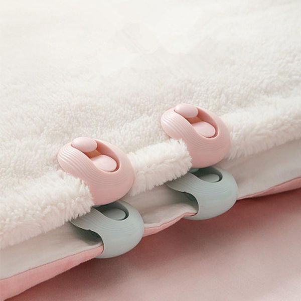 

clothing & wardrobe storage abs 4pcs non slip gripper round shape quilt fixer needleless cover holder fastener bed sheet blankets clips arti