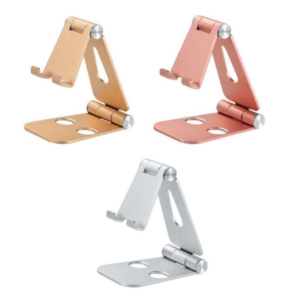 

z6a aluminum alloy adjustable foldable office deskphone tablet holder rack mobile holders stands cell mounts &