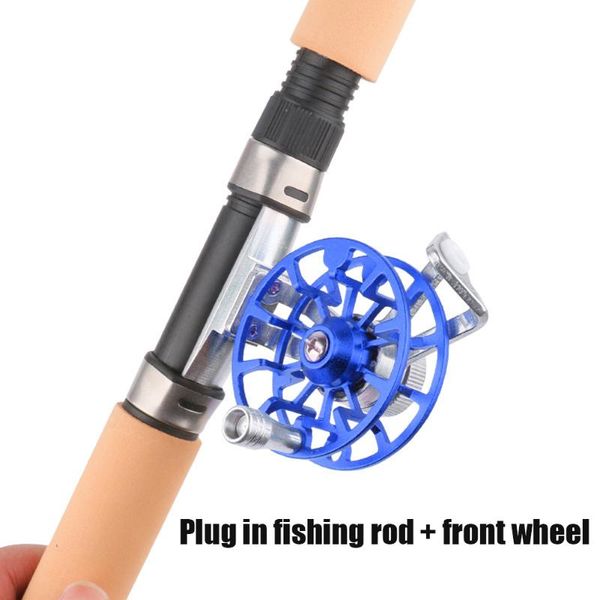 

boat fishing rods 2pcs 65cm/75cm rod pole portable winter ice reel lure tackle tool set