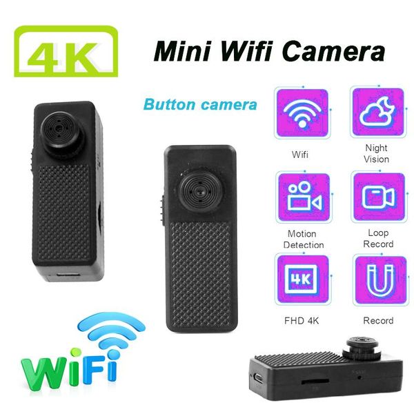

mini cameras ip cam hd 4k wifi camera home security night vision motion detection camcorder video voice recorder p2p /ap micro bodycam