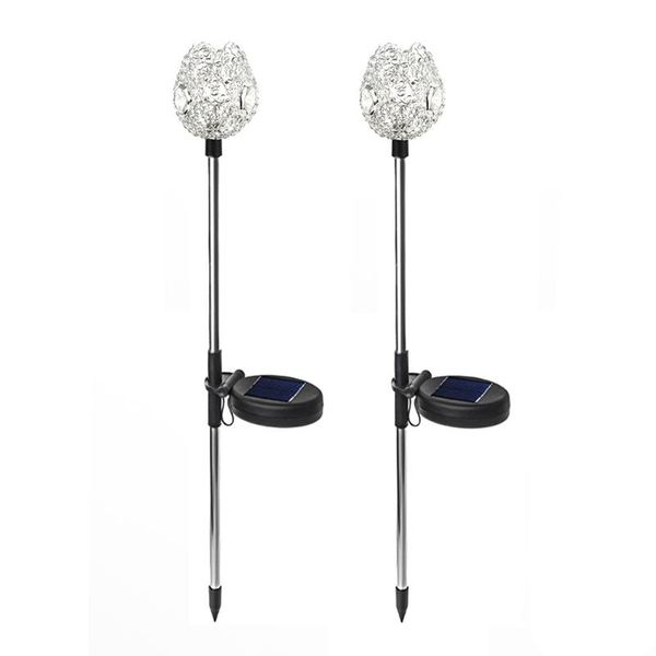 

lawn lamps led solar ground light standing crystal cup stake fairy lamp garden balcony street decor outdoor lighting supplies