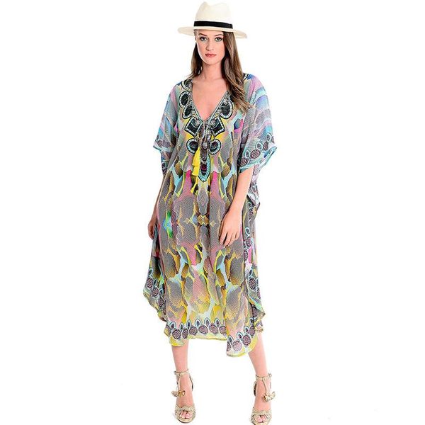 

women's swimwear chiffon loose size long beach with bikini blouse sunscreen dress holiday skirt coat, White;black
