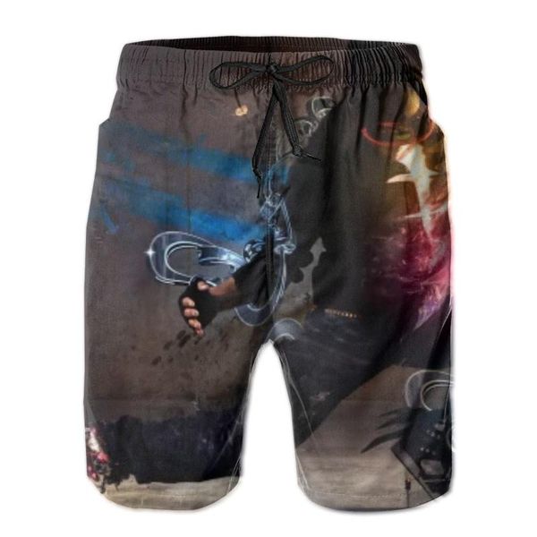 

men's shorts human swim trunks quick dry beach, White;black