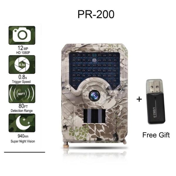 

wild animal trail camera 1080p hd 20Â°fov lens ir led hunting waterproof night vision function cameras