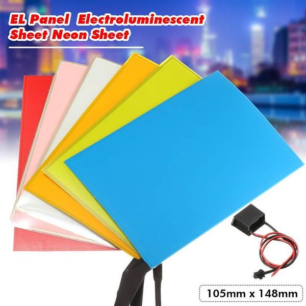 

interior&external lights a6 el panel light 105mmx148mm 12v electroluminescent paper neon sheet w/ actuator