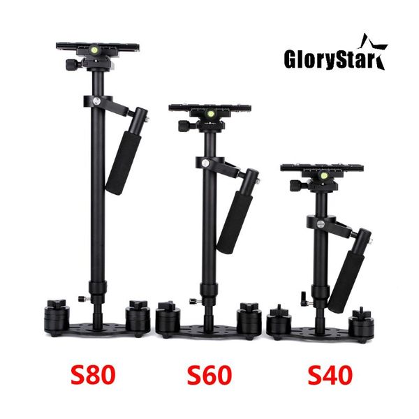 

s40/s60/s80 steadycam 40cm/60cm/80cm aluminum steadicam handheld stabilizer + carrying bag for dslr video camera pography stabilizers