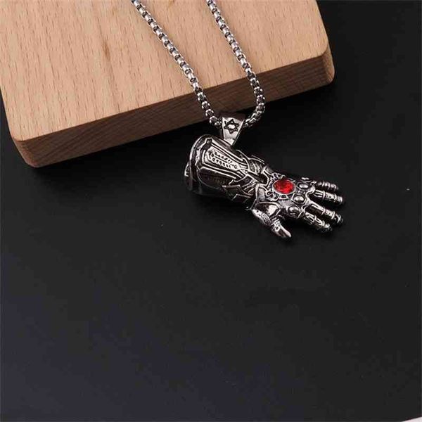 

hip hop avenger gloves titanium steel necklace pendant, Black