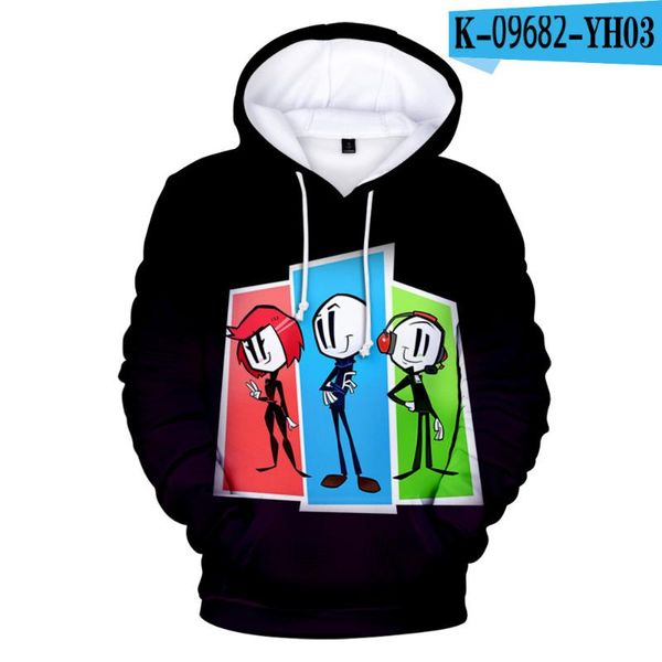 

men's hoodies & sweatshirts kid's cool sweatshirt men/women kpop casual hooded 3d print the henry stickmin collection pullovers, Black