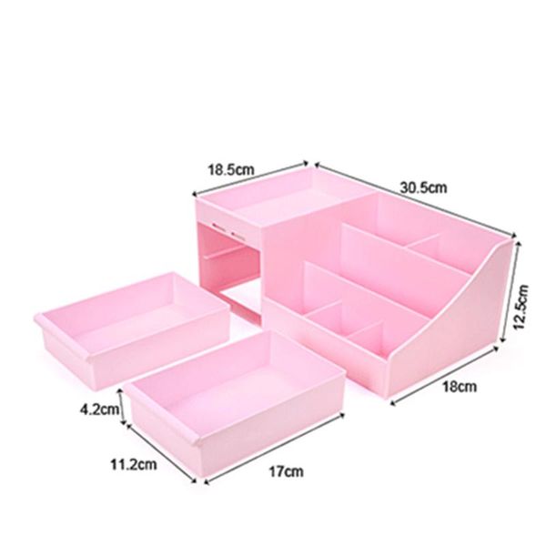 

cosmetic storage box drawer desklastic makeup dressing table skin care rack house organizer container mobile phone sundries boxes & bins