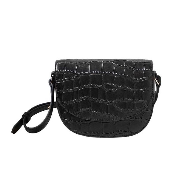 

classic crocodile pattern leather saddle bag big brand boutique handbags original imitation luxury designer wallets convenient shoulder bags