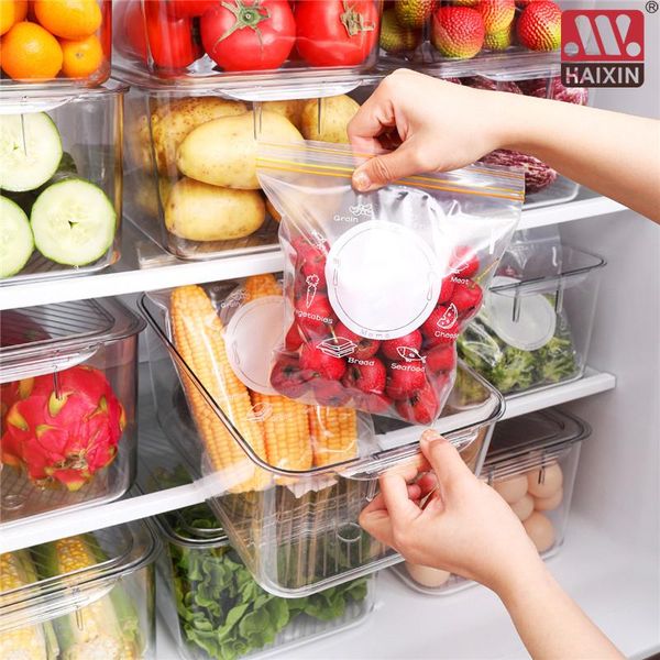 

storage bottles & jars pet refrigerator containers with lid kitchen separate er seal bin for vegetable fruit fresh box organi