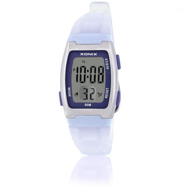 

wristwatches watch fashion women sports watches waterproof 50m ladies jelly digital swimming diving hand clock montre femme ac, Slivery;brown