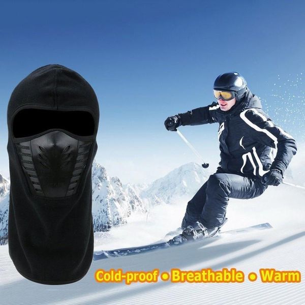 

cycling caps & masks outdoor ski head hat mask cap sport riding bike, Black