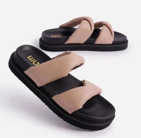 

slippers summer women slipper fashion casual ladies sandal outdoor beach low heel slides open toe female flip flop shoe, Black