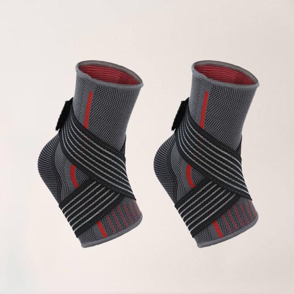 

pc sports ankle support comfortable fitness riding wrapping brace for exercise basketball sprain supplies (red, si, Blue;black