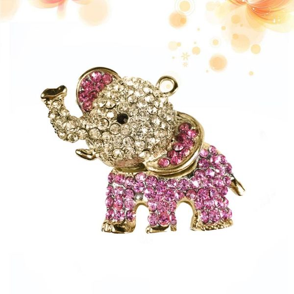 

car air freshener diamond-mounted elephant outlet perfume clip diffuser ornament automobile (golden)