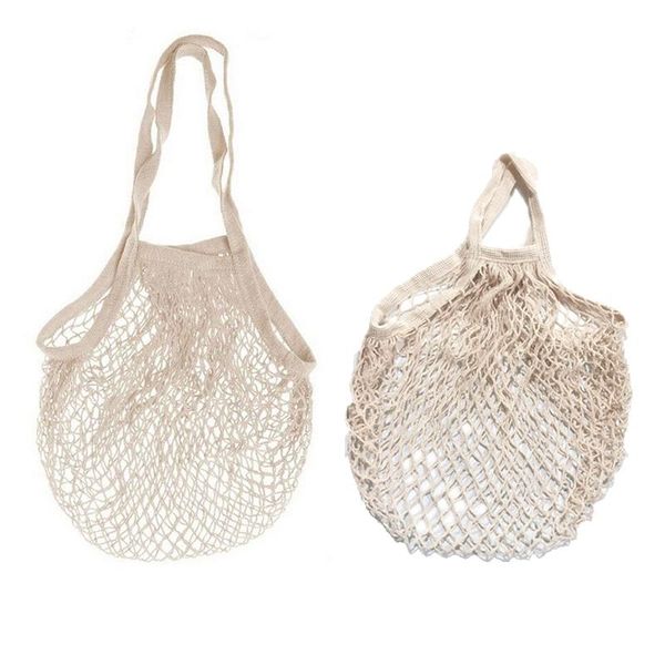

storage bags reusable fruit vegetable handbag totes portable mesh bag string shopping women long handle beach picnic