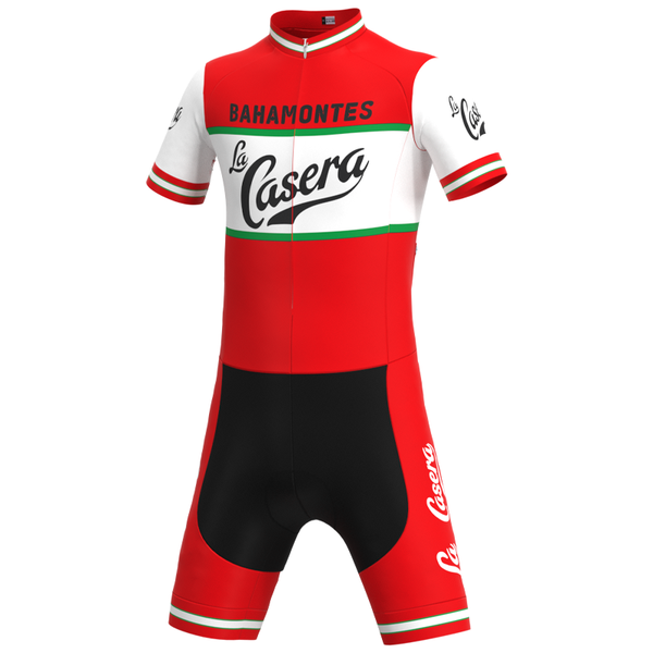

racing sets 1973 competition spain la caser team retro man cycling jumpsuit jersey triathlon bike siamese hombre, Black;blue