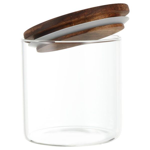 

1pc practical kitchen tea sealed container glass storage jar can bottles & jars