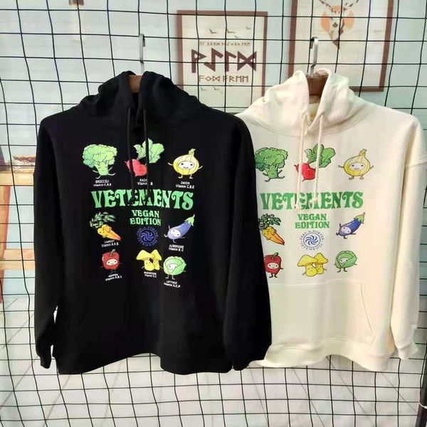

vet cotton lotus hoodie men's plant digital printing long sve loose version brand sweater, Black