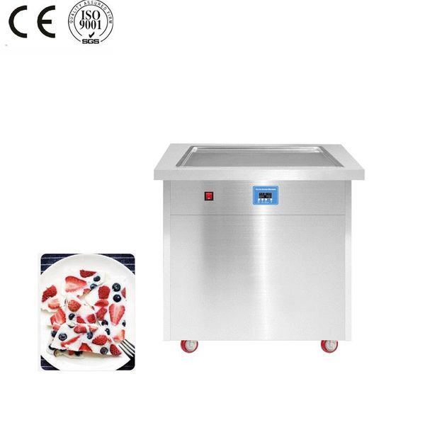 

ice cream making machine single round and square pan stir thai fried fry roll