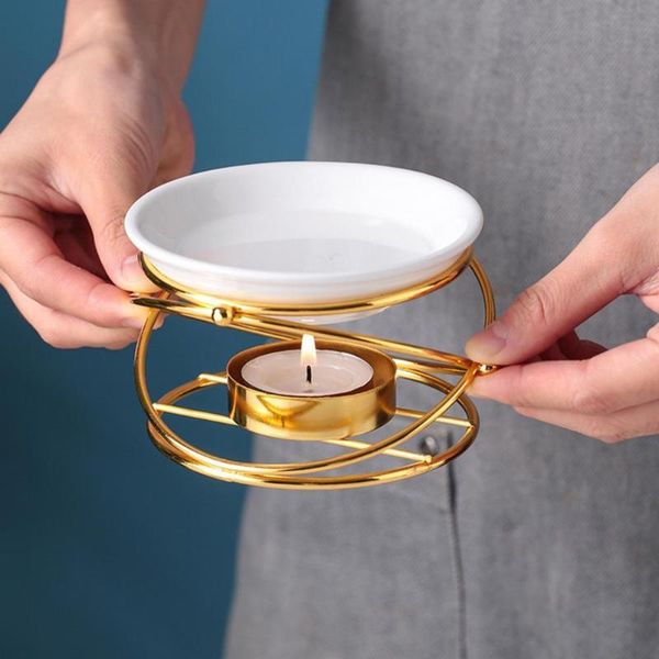 

candle holders 40%candle holder exquisite workmanship modern style stable base aroma diffuser furnace burning for dining