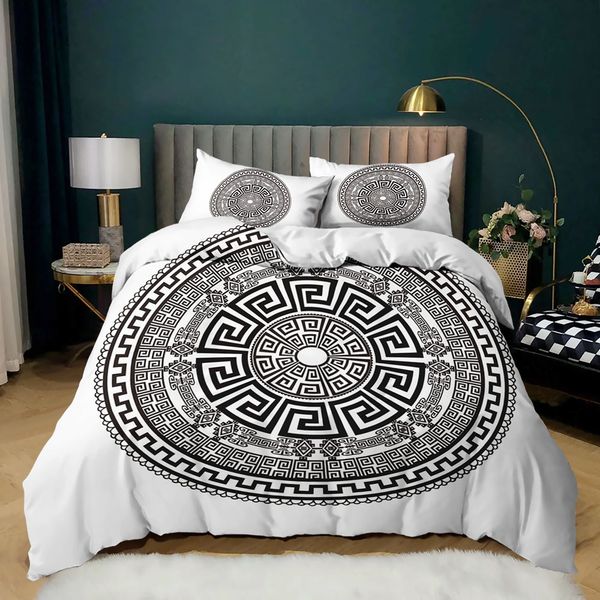 

luxurious design letter printing bedding set, soft and comfortable household items, suitable for boys/adults/friends/family, with 1 duvet co