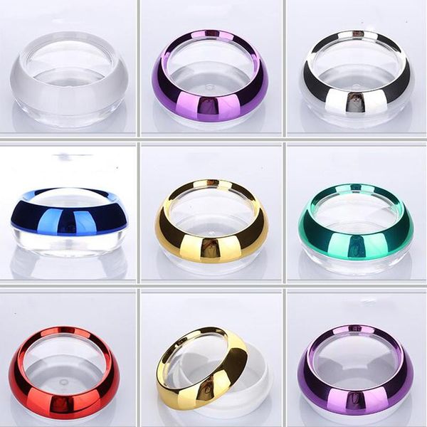 

storage bottles & jars 50ml empty cream box small plastic cosmetics separate makeup diamond eyeshadow packaging 10pcs