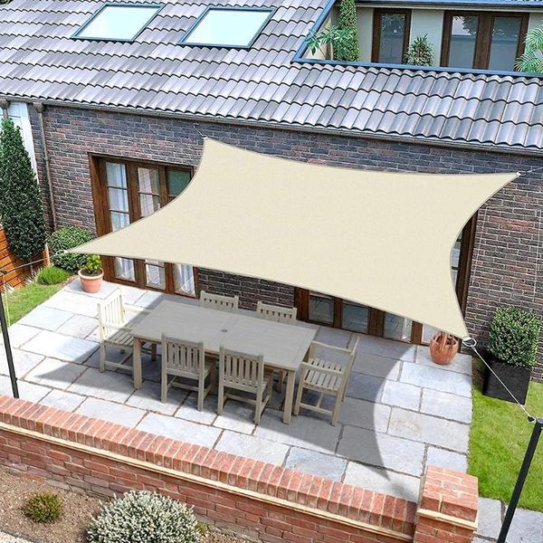 

tents and shelters waterproof 300d gray square rectangular shade sail garden terrace awning swimming visor camping hiking windsurf