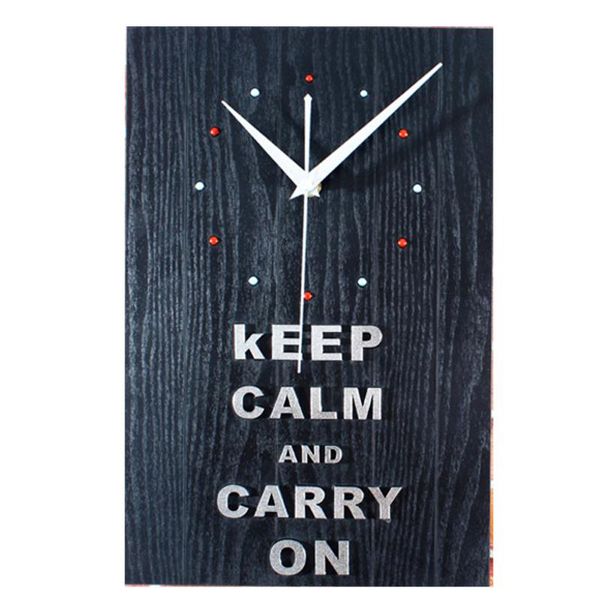 

wall clocks wooden clock simple modern design wood 3d stickers vintage retro style watch home decor silent 12 inch