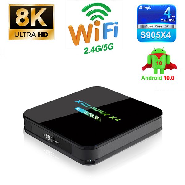

x10 max x4 amlogic s905x4 tv box android 10.0 quad core 2gb 16gb 4gb 32gb 64gb dual wifi bluetooth