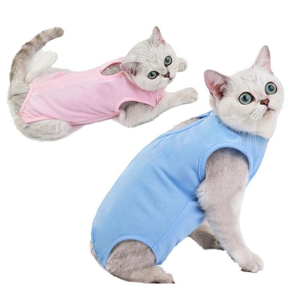 

cat costumes pet dog vest puppy t-shirt sleeveless kitten sterilization clothes anti-licking weaning romper supplies