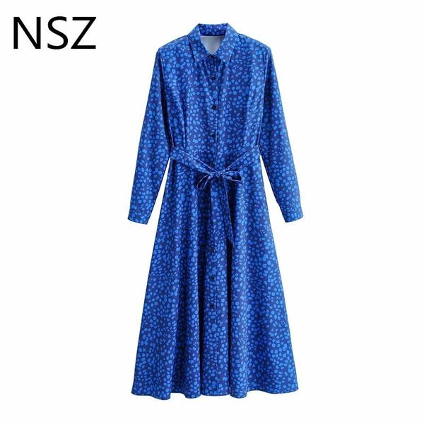 

casual dresses nsz women animal print leopard midi shirt dress turn down collar with belt a-line blouse, Black;gray