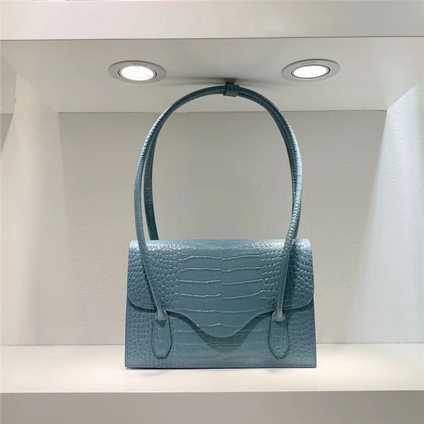 

autumn and winter 2021 new leather women s bag crocodile bow crossbow leisure armpit single shoulder wrist