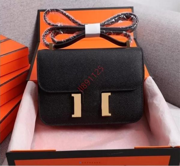 

classic manual women's bag fashion layer cowhide kangkang air stewardess shoulder bags size 24cm 19cm gold hardware and silver hardware