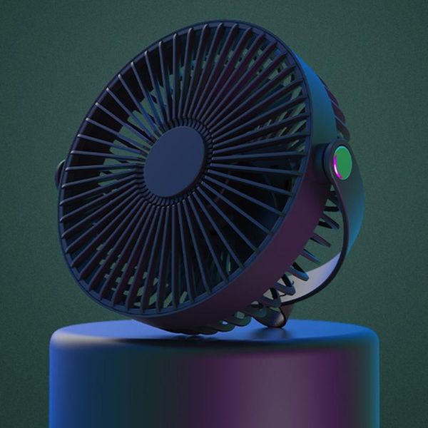 

electric fans rechargeable desk fan camping with flexible tripod led lantern power bank for tent car rv office