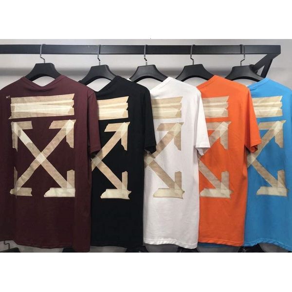 

off 2021 summer bronzing embossing new rubber stripe printed short sleeve t-shirt style, White;black