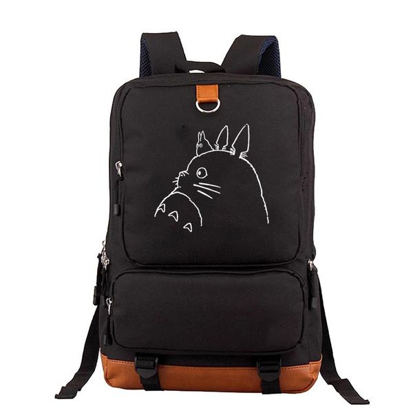 

backpack my neighbor totoro print men canvas travel bag outdoor mochila