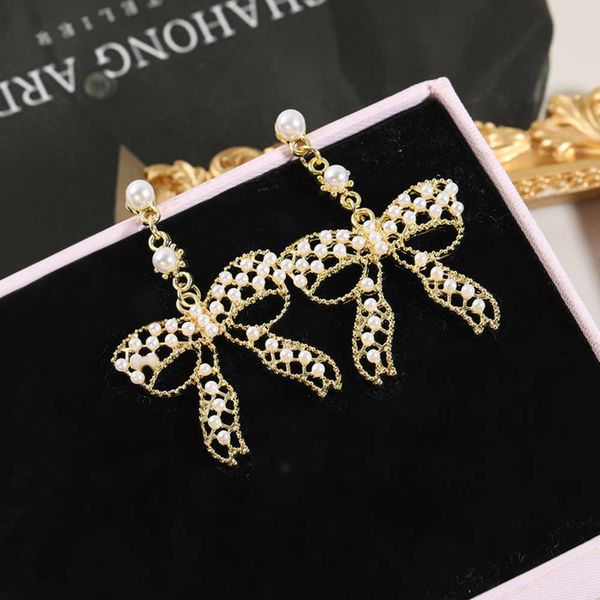 

with pearl earrings net red fashion simple temperament exaggerated earrings