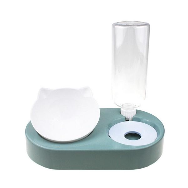 

cat bowls & feeders elevated raised tilted bowl stand for food and water feeding double set indoor cats small dog pet anti vom