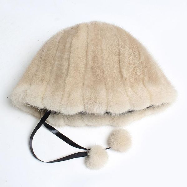 

wide brim hats lady luxury genuine winter warm 100%natural real cap good quality fashion casual fisherman's, Blue;gray