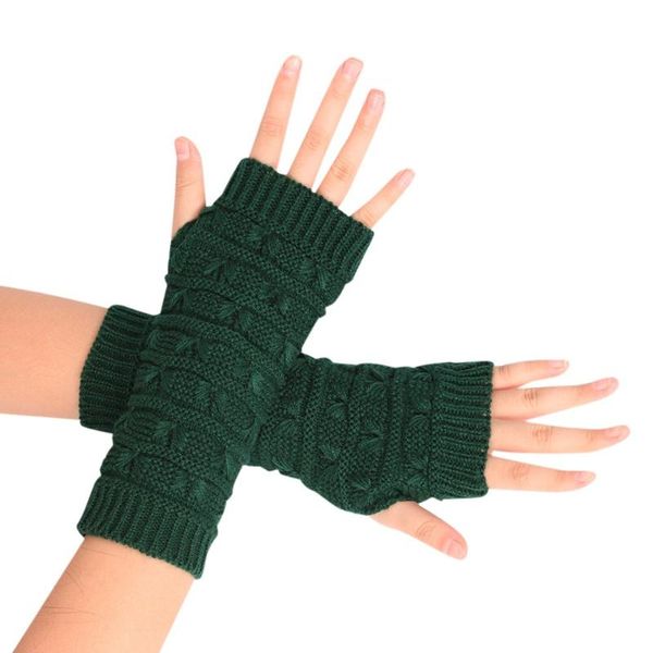Перчатки без пальцев 2021 Ly Fashion вязаная рука зима унисекс мягкие теплые рукавицы бесплатно #d
