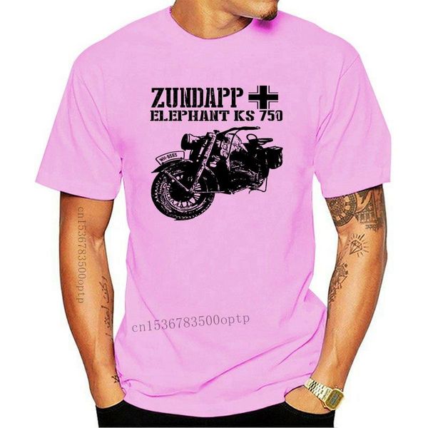 

men's t-shirts 2021 fashion zundapp elephant ks 750 germany wwii - white cotton tshirt tee, White;black