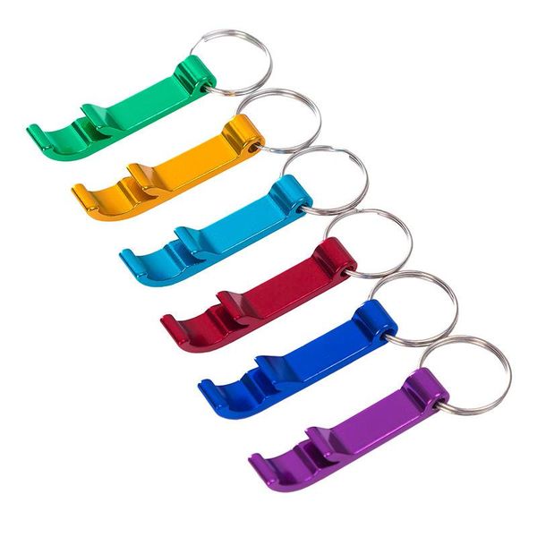 Portachiavi Portabottiglie Apriscatoi Anelli Can Wine Birra Apri Birrerie Portatile Lega di Alluminio Portachiavi Keychain Keys Ring Regali di nozze Regali di apertura