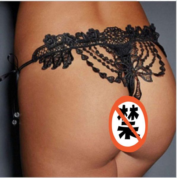 

underwear bandage thong lace embroidery with women's, Black;white