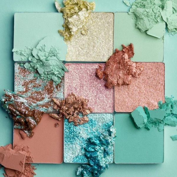 

color eye shadow glitter palette waterproof matte not easy to smudge eyeshadow cosmetics tslm11