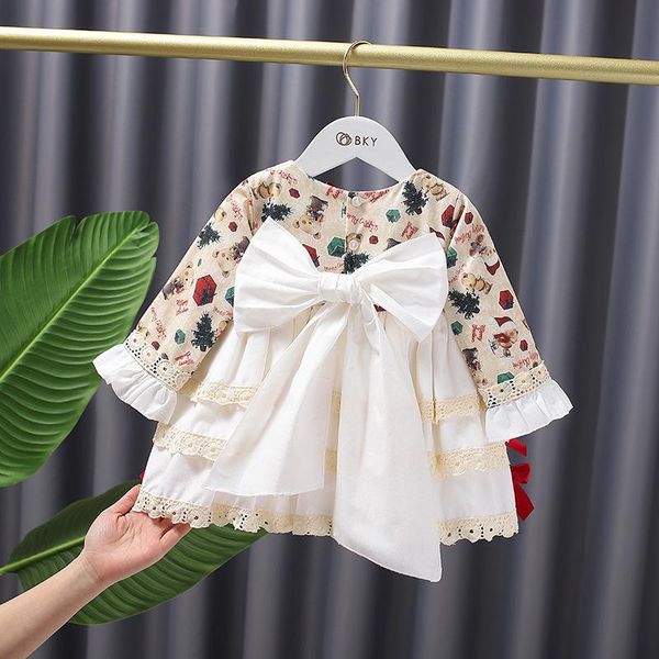 

girl's dresses spanish girls dress children vintage lolita princess ball gown infant turkey cartoon boutique fw057, Red;yellow
