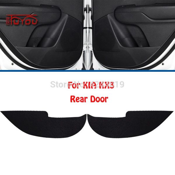 

for kia kx3 car inside door cover scratch protection anti kick decorative pads sticker 4pcs other interior accessories