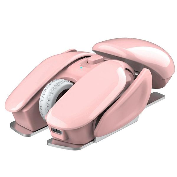 

rechargeable wireless mouse mute click design usb lapdesk1600dpi adjustable mice