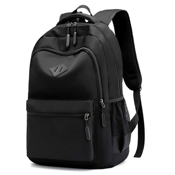 

solid color backpack fashion men women backpack high capacity schoolbags for teenager girls boys male shoulder bags 210929